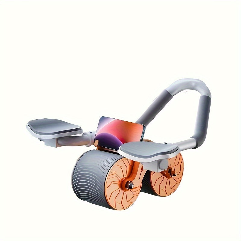 Auto Rebound Ab Roller Wheel w/ Elbow Support Pads for Core Strength Training
