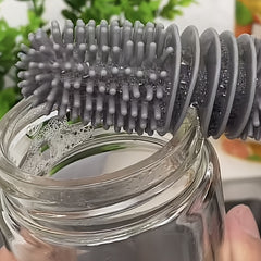 Silicone Cup Brush Long Handle Bottle Cleaning Brush