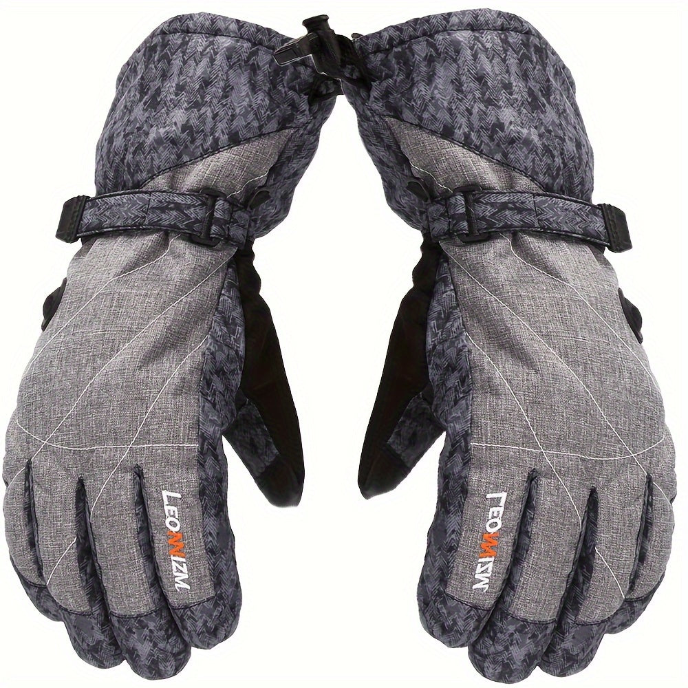 Men's Winter Ski Gloves for Cold Weather