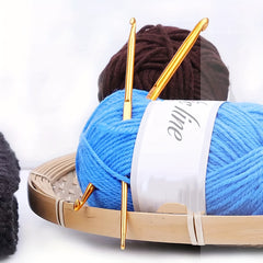 Double Ended Aluminum Alloy Crochet Sweater Needle Hand Knitting Tool