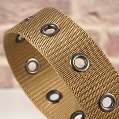Men's Canvas Belt Pin Buckle Belt Canvas Waistband Outdoor Casual Jeans Belt