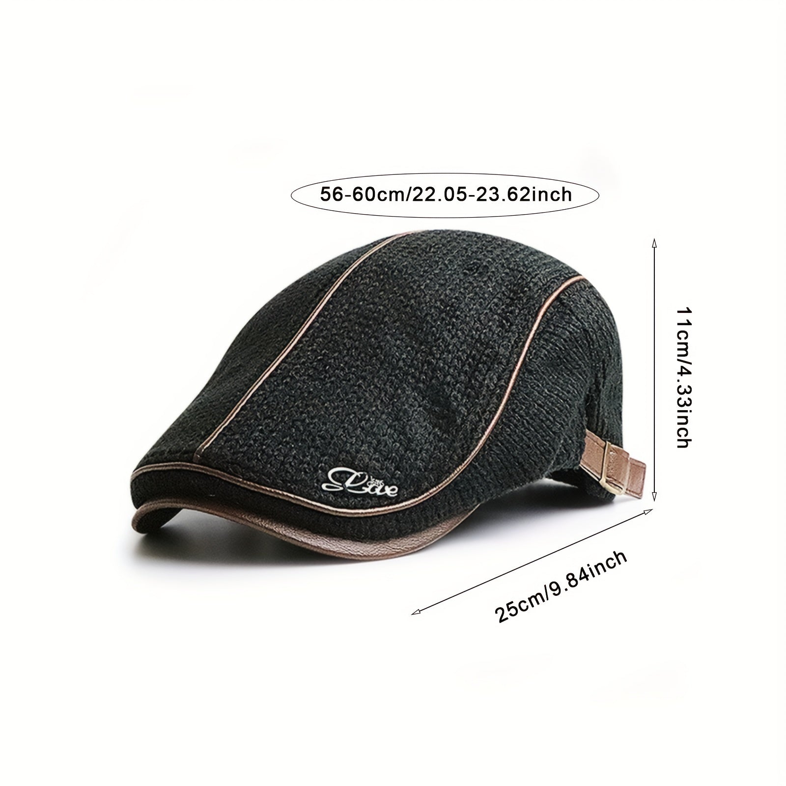 Knitted Newsboy Caps For Men Beret Hat Cabbie Golf Cap