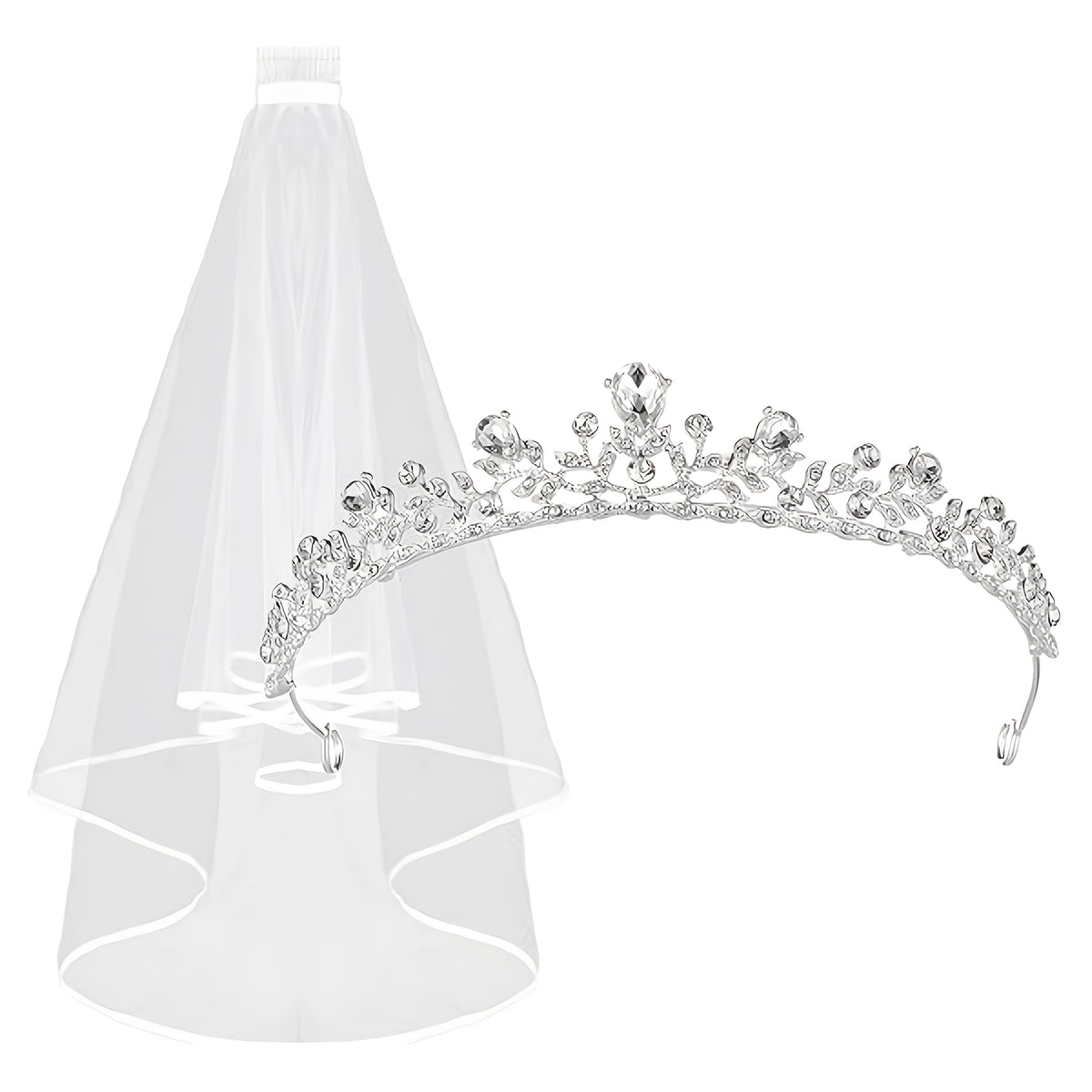 Bridal Veils Crown Wedding Veils & Headwear Set