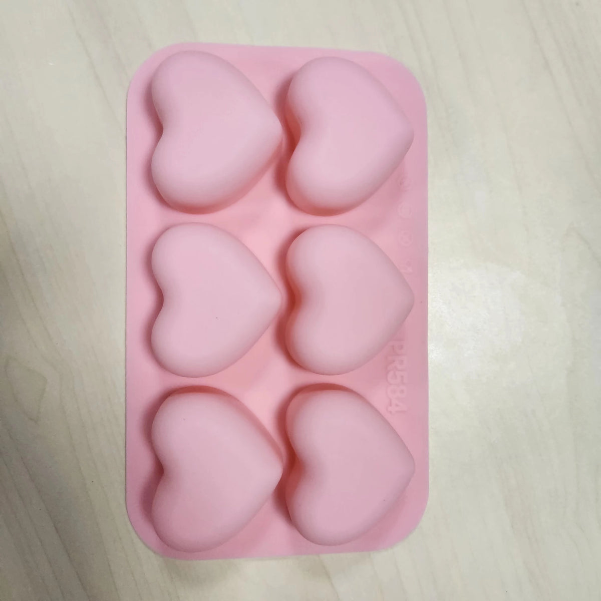 6 Cavities 3D Love Heart Silicone Cake Mold for Desserts