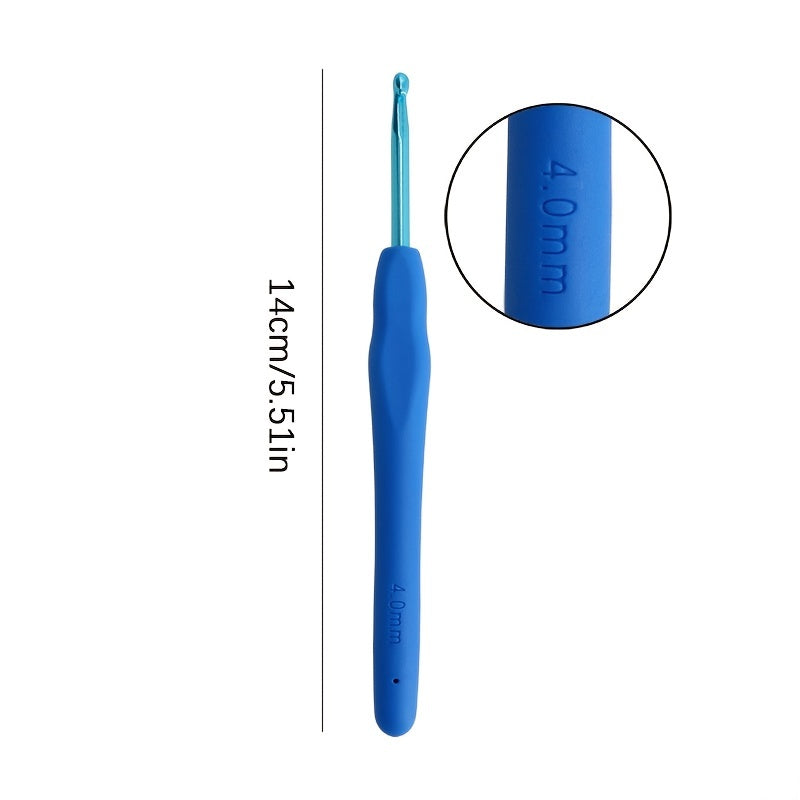 9pcs Colorful Soft Handle Crochet DIY Hand knitting Tools
