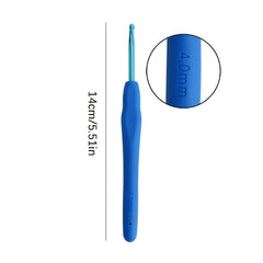 9pcs Colorful Soft Handle Crochet DIY Hand knitting Tools