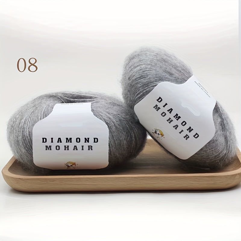 25g 100 Acrylic Mohair Yarn Soft Warm Wool Yarn for Crocheting and Knitting