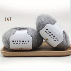 25g 100 Acrylic Mohair Yarn Soft Warm Wool Yarn for Crocheting and Knitting