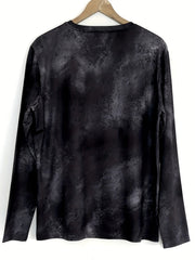 Digital Print Men's Long Sleeve Novelty T shirt for Autumn