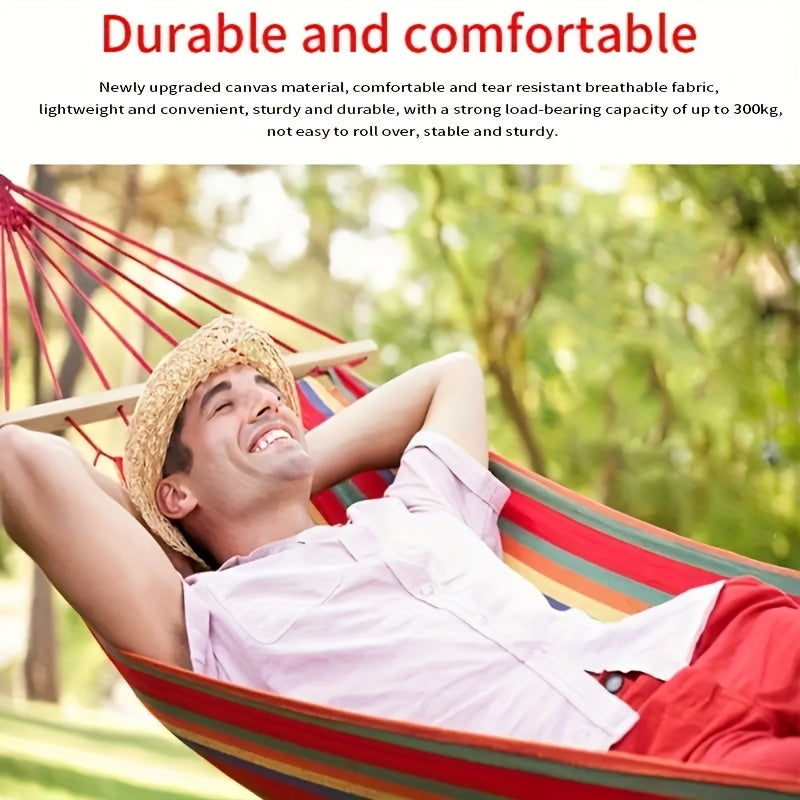 Colorful Double Anti-rollover Hammock for Outdoor Camping