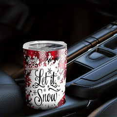 Christmas Printed Stainless Steel Water Cup 590ml Double Layer Vacuum Bottle
