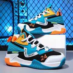 Boy's Breathable Basketball Shoes Non Slip Sports Sneakers