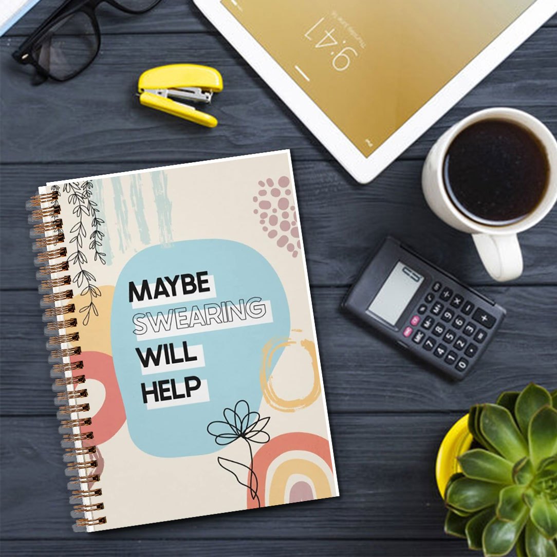 Swearing Helps Funny Notebook 13 97x21 08cm Diary