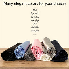 1 Pair Faux Silk Satin Pillowcase Envelope Design