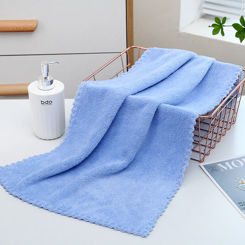 2pcs Solid Towel Set Soft Hand and Bath Towels, Absorbent for Bathroom