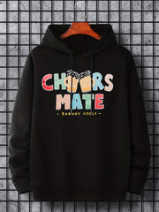 'Cheers Mate' Print Hoodie Hoodies For Men Men s Casual Pullover Hooded Sweatshi
