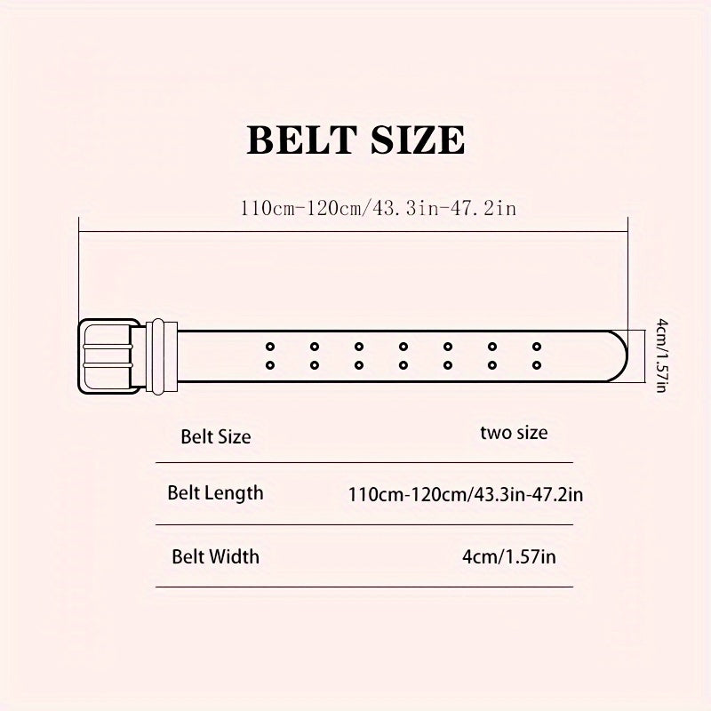 Men's Double Pin Buckle Belt