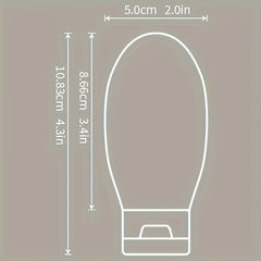 3pcs Silicone Travel Bottles Leakproof Refillable Squeeze Tubes Vibrant Colors