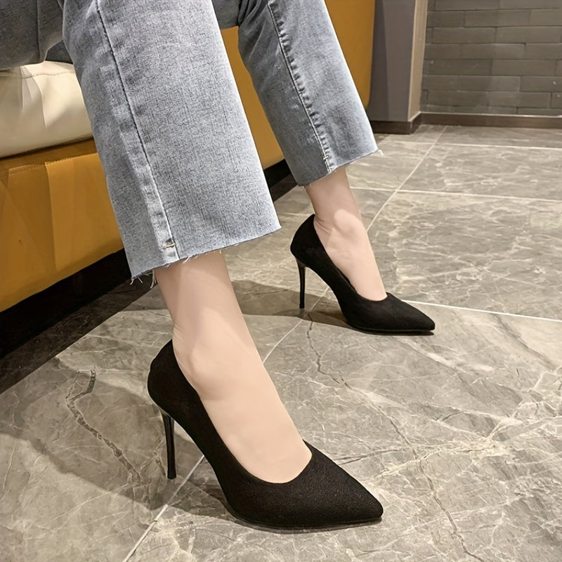 Women's Pointed Toe High Heels Classic Slip On Court Pumps