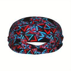 Geometric Pattern Sports Headband for Yoga Gym Running
