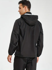 Men's Lightweight Sauna Suit Hooded Sweating Jacket For Weight Loss