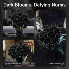Gothic Roses Bouquet Building Set Artificial Flowers for Valentines & Mothers
