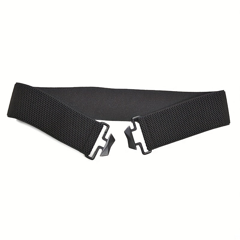 Leopard Print Wide Elastic Belt Vintage Belt for Women