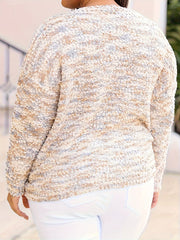  Rainbow Dot Long Sleeve Knit Top