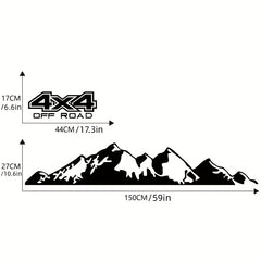 High Mountain Decal for 4x4 SUVs - Stand Out with Style!