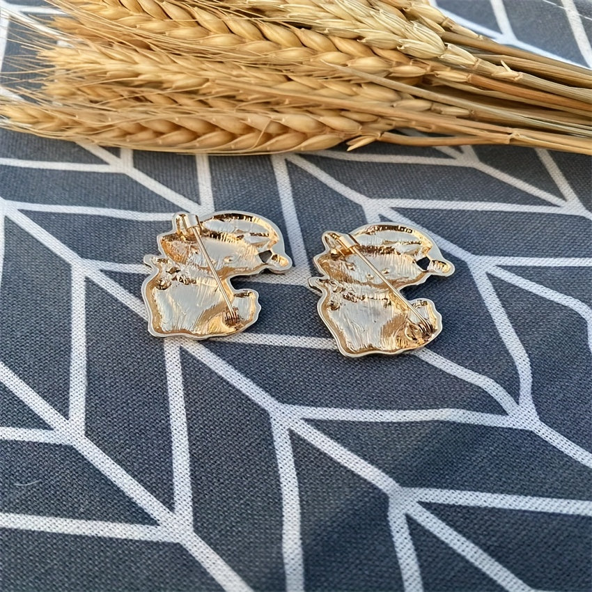 Cat Animals Brooch For Men Wedding Gift