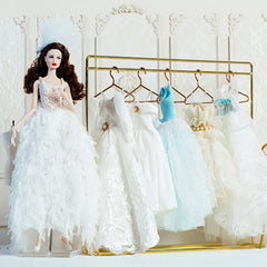 Elegant Feather Dress Set for Valentine's and Christmas