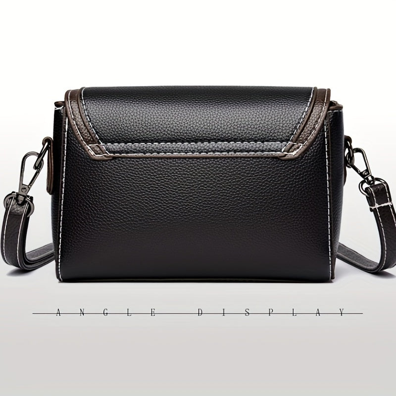 Minimalist Flap Crossbody Bag Vintage Shoulder Bag Women's Retro Handbag