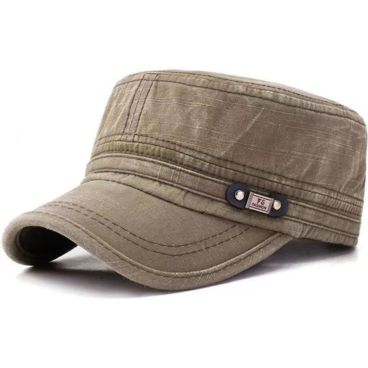 Men's Cotton Blend Flat Top Baseball Cap