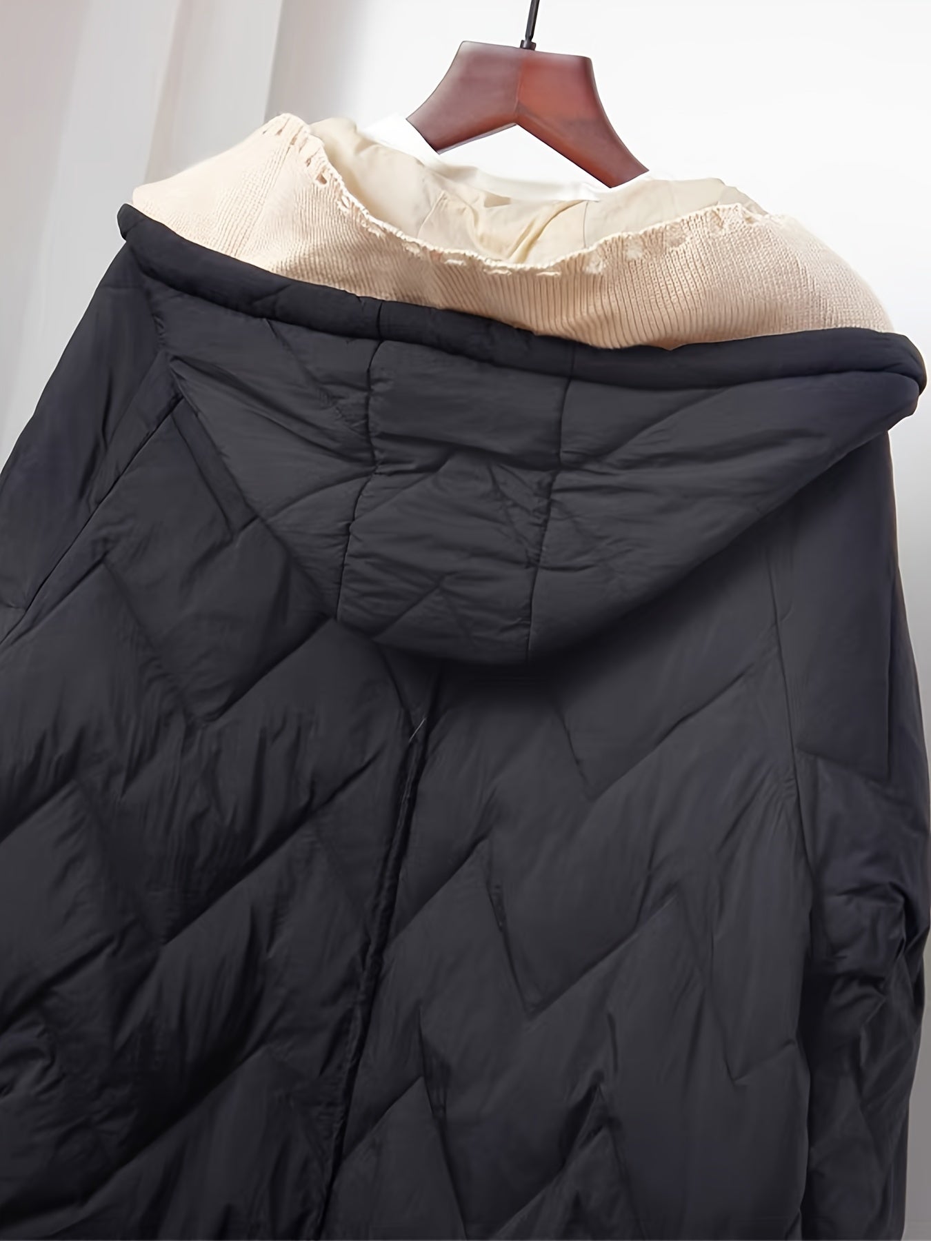 Long Puffer Coat Hooded Winter Jacket Plus Size