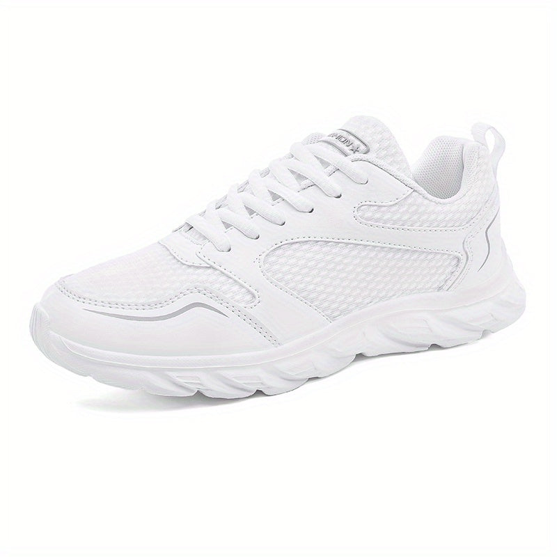 Women's Lightweight Lace-Up Outdoor Running Shoes Soft Sole Mesh Sneakers