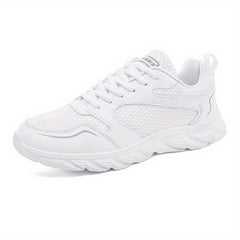 Women's Lightweight Lace-Up Outdoor Running Shoes Soft Sole Mesh Sneakers