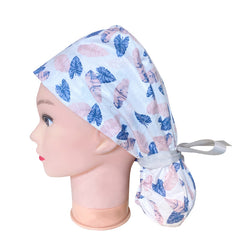 Green Print Work Cap Cartoon Adjustable Elastic Lace Up Cap