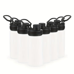 6pcs 304 Stainless Steel Water Bottle Set Leakproof Portable Water Cup