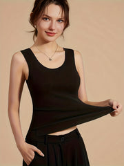 Seamless Thermal Underwear Top Sleeveless Tank Top Women's Lingerie