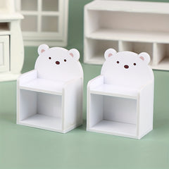 1:12 Little Bear Bookshelf Dollhouse Desk Shelf Furniture