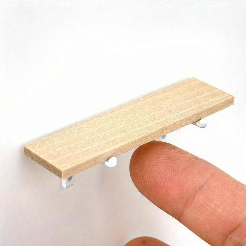 Dollhouse Accessories Storage Shelf Set Wooden Board