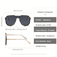 Men's Large Frame Sunglasses for Street Photography and Parties