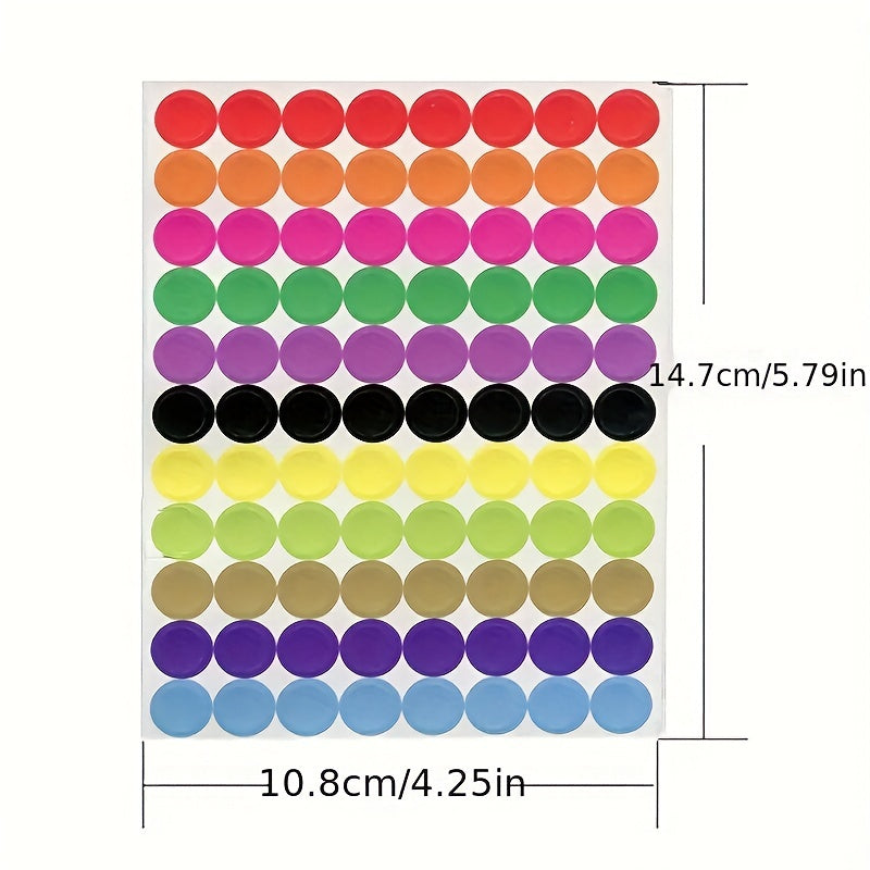 Self Adhesive Round Dot Circle Sticker 6mm-20mm Label Party Decoration