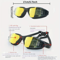 HD Electroplated Anti Fog Goggles Waterproof UV Protection