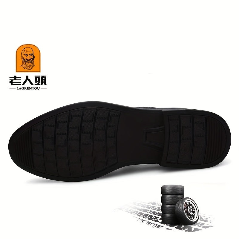 Men's Ankle Boots Side Zip Casual Walking Shoes w/ Pull Tabs