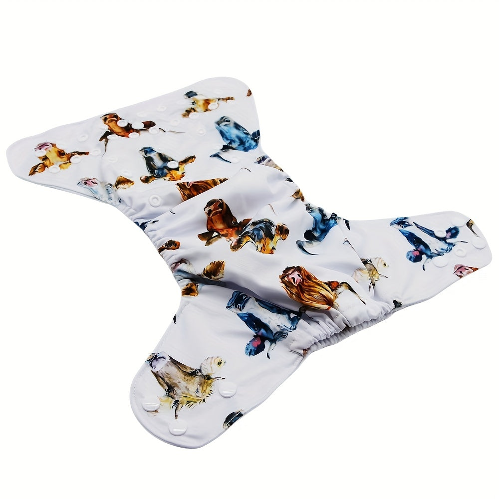 Highland Cow Print Adjustable Baby Cloth Diaper