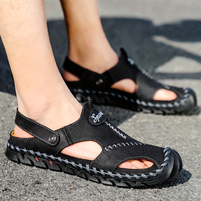 Men's Stitch Non Slip Sandals Comfy Beach Shoes Summer