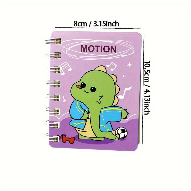 Cartoon A7 Coil Book Student Stationery 80 Blank Inner Pages