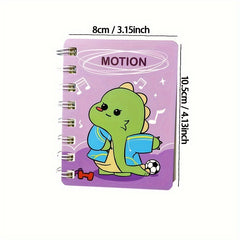 Cartoon A7 Coil Book Student Stationery 80 Blank Inner Pages