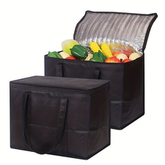 Large Capacity Insulated Grocery Bags Foldable Reusable Soft Cooler Bag